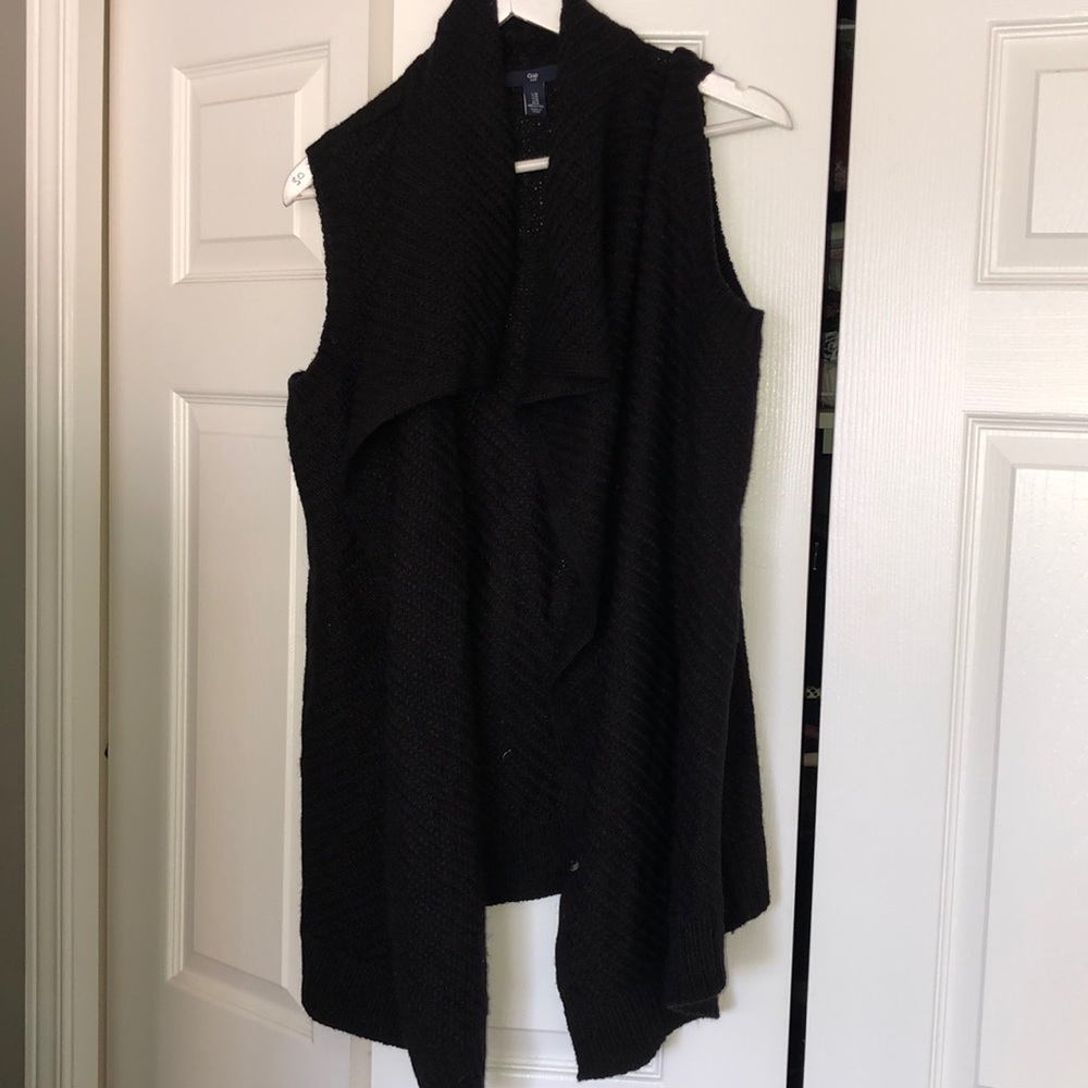 Gap Waterfall sleeveless cardigan